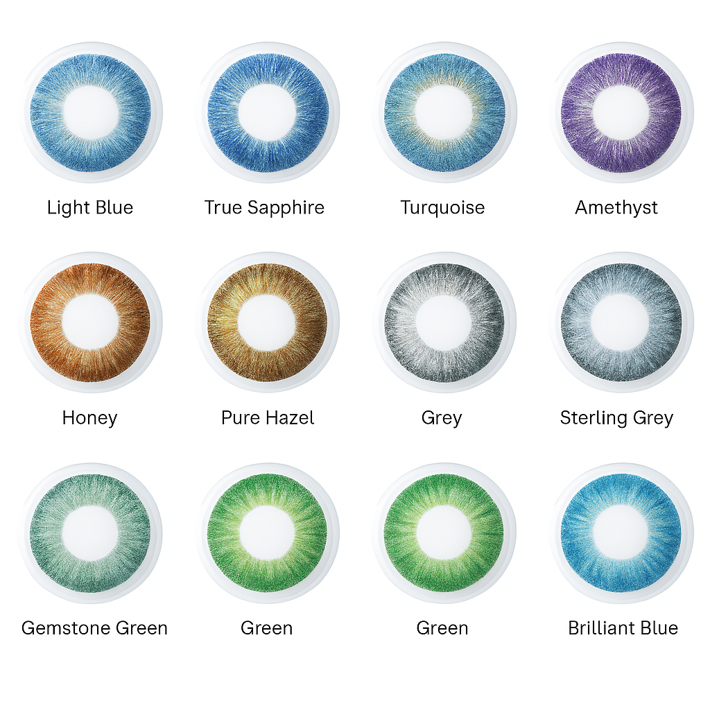 AIR OPTIX COLORS monthly coloured contact lenses 2 pack by Alcon — breathable lenses with 3-in-1 Colour Blending Technology for natural, vibrant eyes.