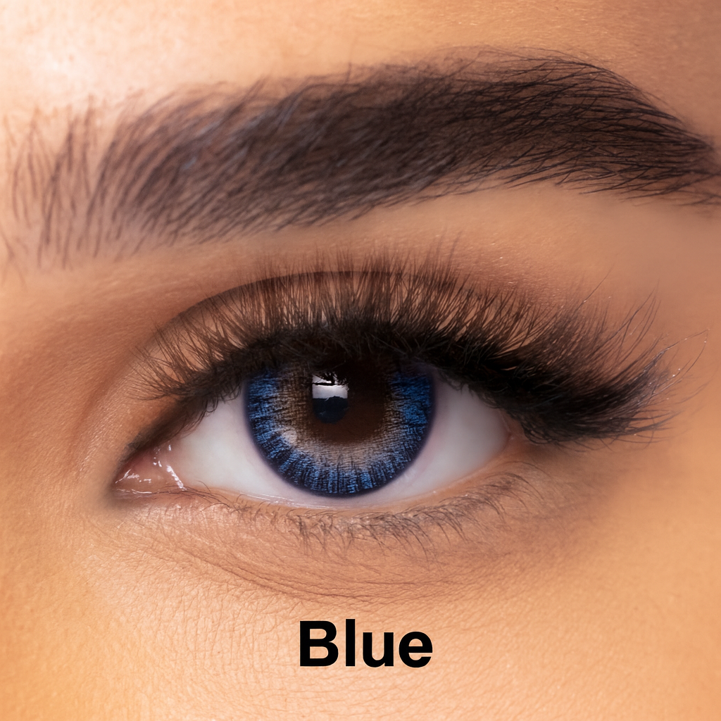 FreshLook ONE-DAY Blue colour contact lenses by Alcon — daily disposable lenses offering clear vision and vibrant blue eye enhancement.