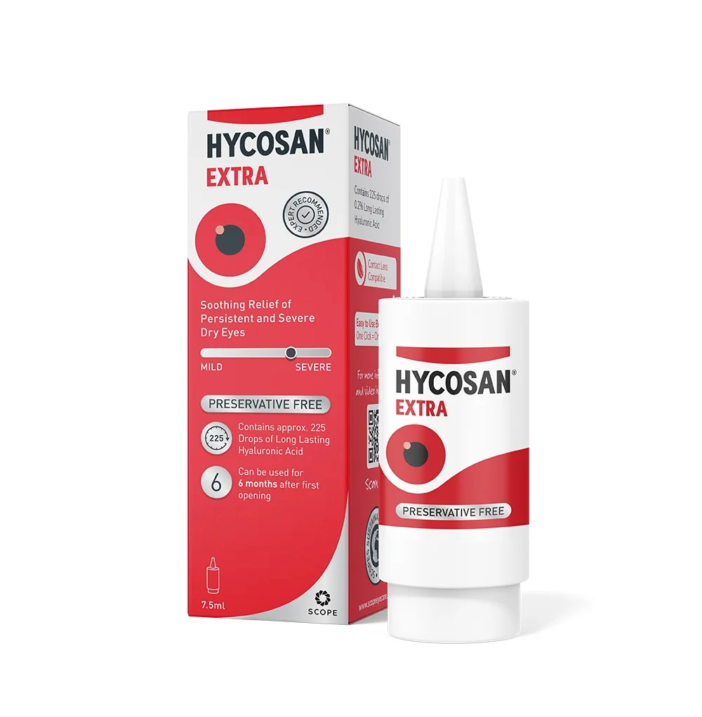 Hydrating eye drops for severe and persistent dry eye symptoms – Hycosan Extra
