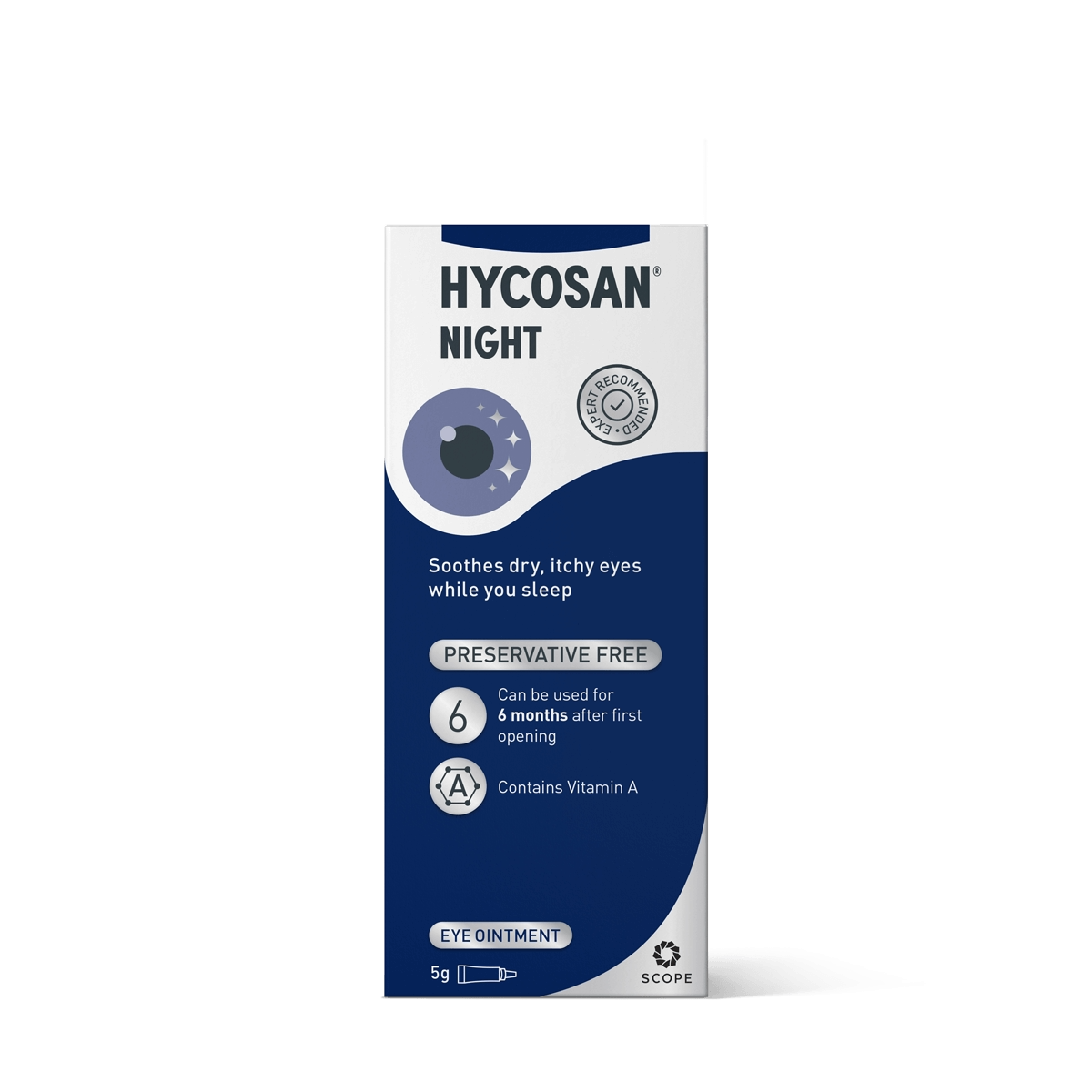 Hycosan Night preservative-free ointment – soothing moisture for irritated eyes
