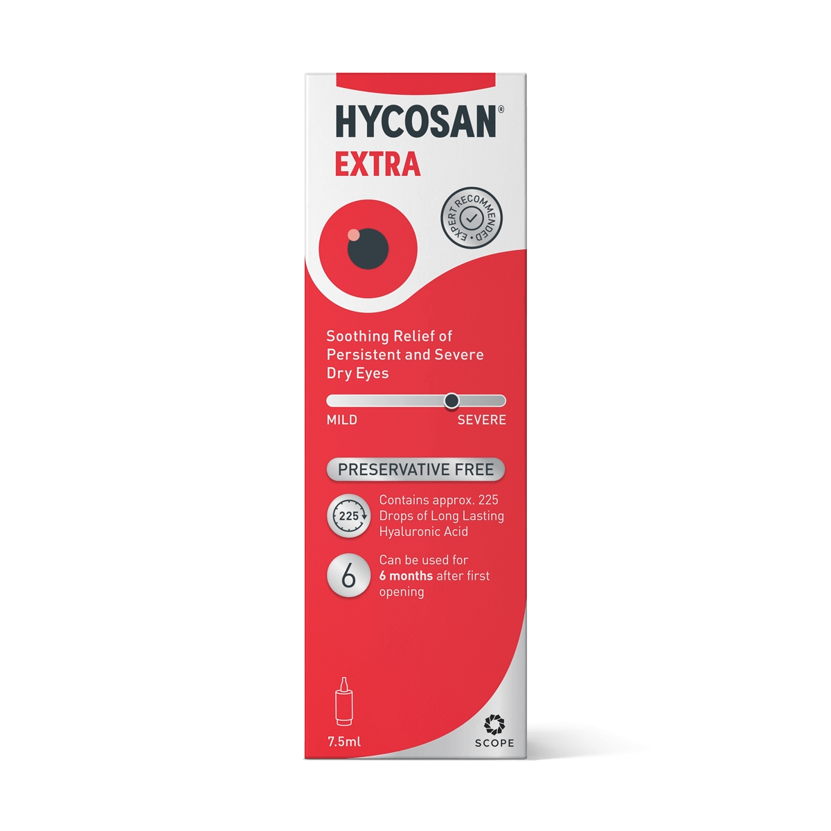 Hycosan Extra preservative-free lubricating eye drops – 7.5 ml