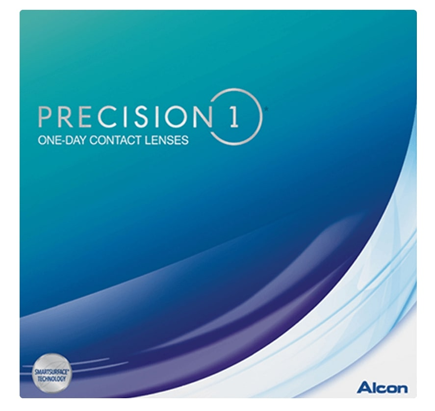 PRECISION1 for Astigmatism daily contact lenses 30 pack box by Alcon featuring SMARTSURFACE Technology – daily disposable toric lenses for clear, stable vision and lasting comfort.