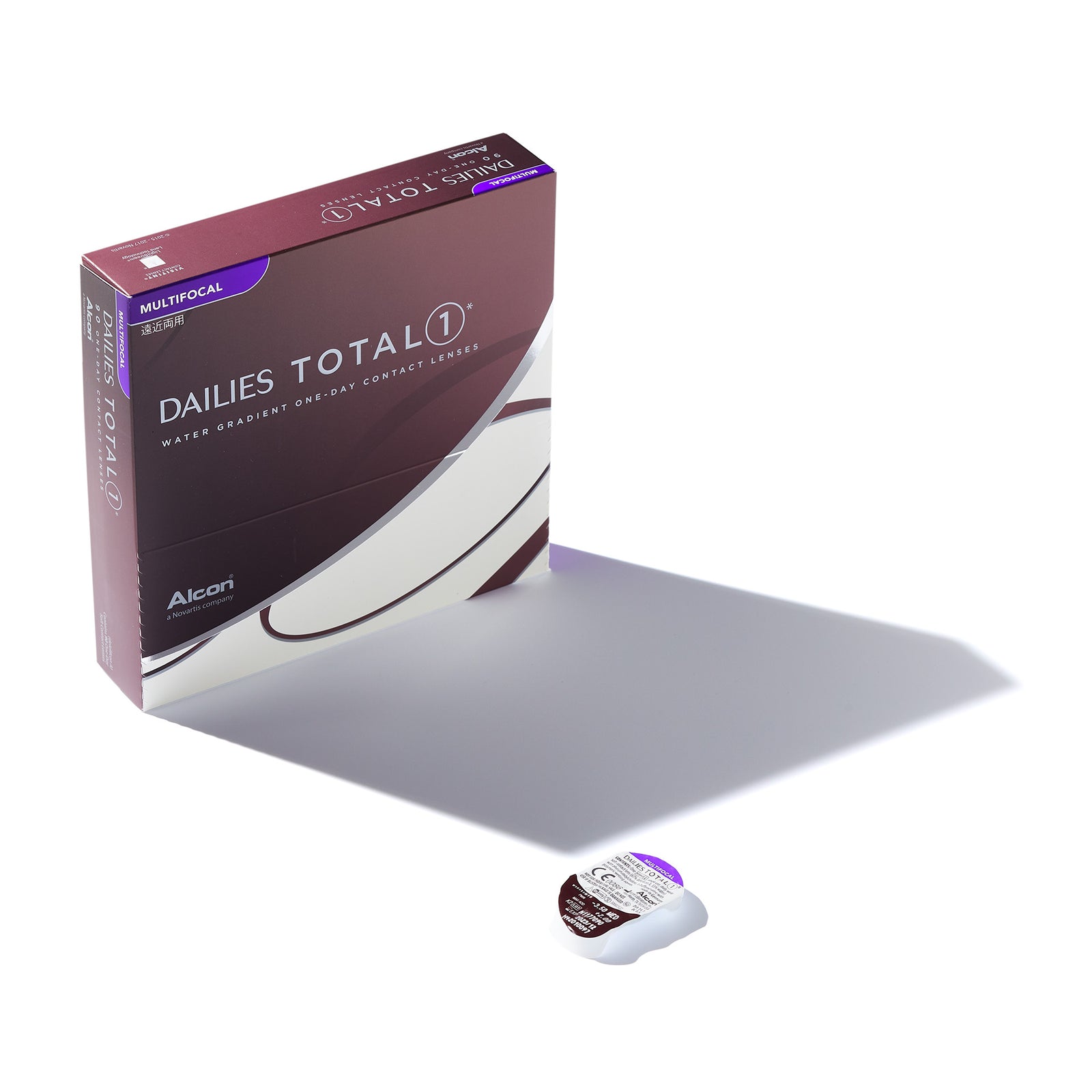 DAILIES TOTAL1 Multifocal 30-pack daily contact lenses by Alcon — water gradient lenses for clear vision at near, intermediate, and distance