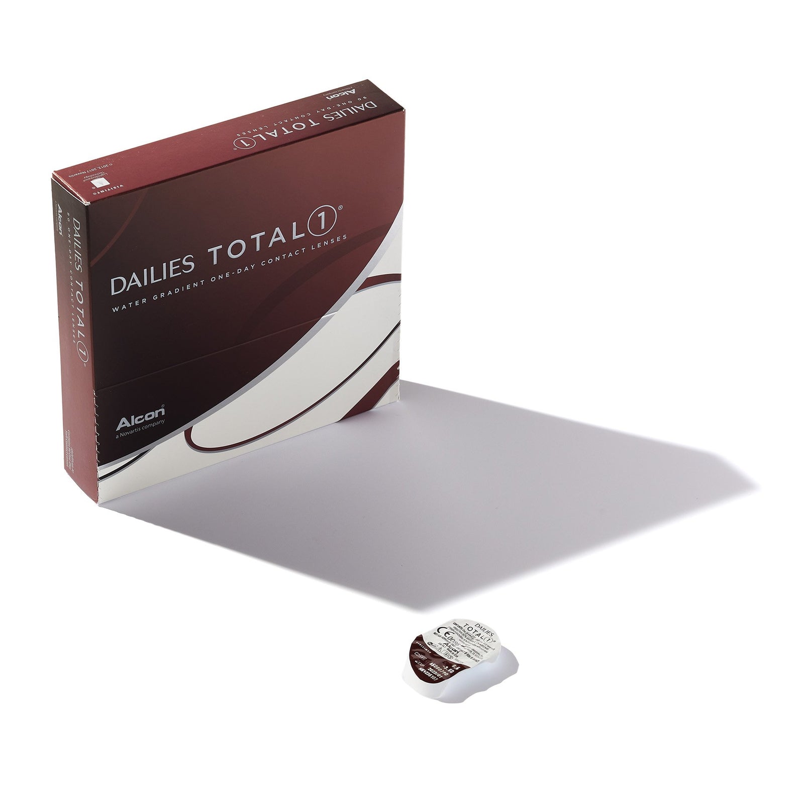 DAILIES TOTAL1 30-pack daily contact lenses by Alcon — water gradient design for exceptional comfort and breathability all day.