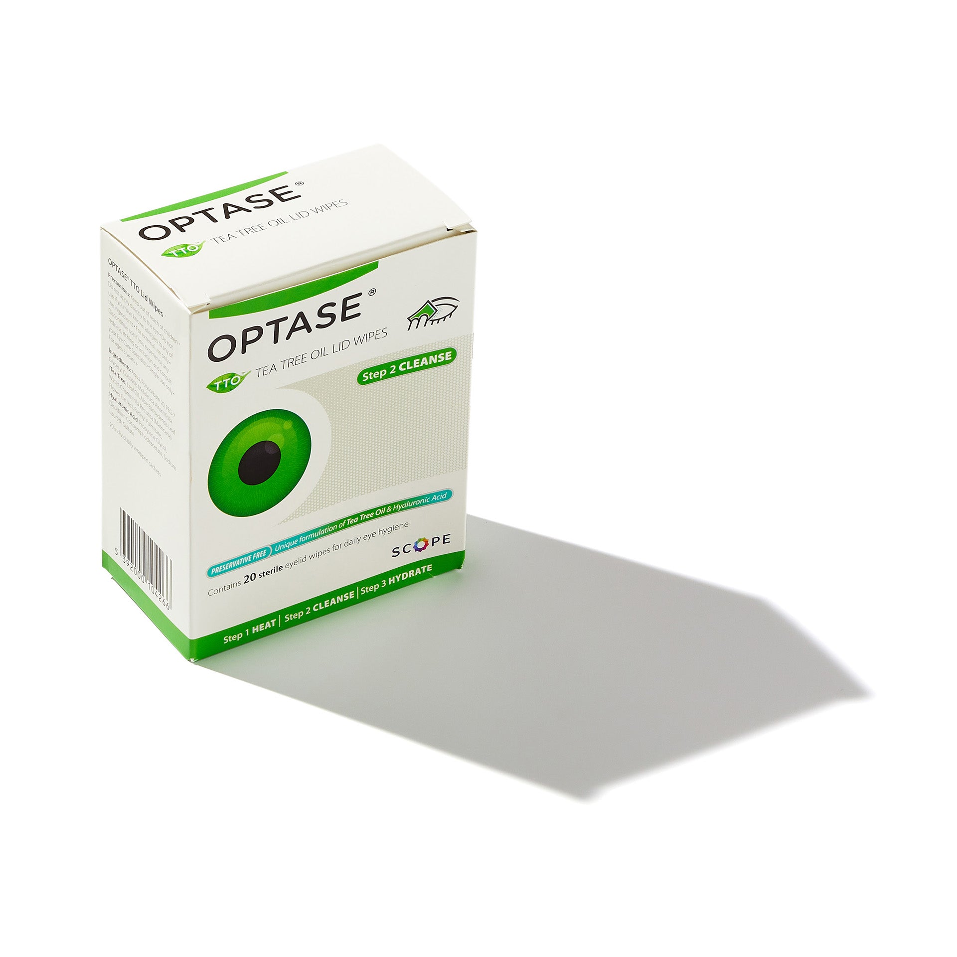 OPTASE® Tea Tree Oil (TTO) Lid Wipes